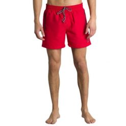 Plaża Potrzebuje męskich spodenek kąpielowych. Czerwone buty sportowe męskie LEONE 1947 APPAREL, z tkaniny, bez zapięcia, na fitness i siłownię. Za 116.20 zł.