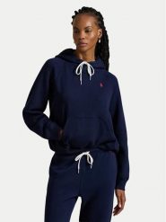 Polo Ralph Lauren Bluza 211971698002 Granatowy Regular Fit. Niebieskie bluzy damskie Polo Ralph Lauren, s, bez wzorów, bez kaptura. Za 859.99 zł.