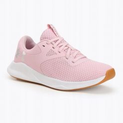 Buty Damskie Treningowe Under Armour W Charged Aurora 2. Czerwone obuwie sportowe damskie Under Armour, bez wzorów, na fitness i siłownię. Za 369.99 zł.