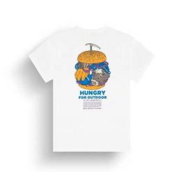 Koszulka z nadrukiem Hikkily biała. Białe koszulki sportowe męskie Picture, bez wzorów, bez kołnierzyka, bez ramiączek. Za 169.16 zł.