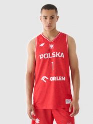 4F Koszulka reprezentacyjna męska 4F x PZKOSZ 2024 - SOCHAN - czerwona 3XL. Czerwone koszulki sportowe męskie 4f, m, bez wzorów, z dzianiny, klasyczne, bez kołnierzyka. Za 219.99 zł.