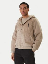 Guess Kurtka przejściowa Z6RL00 KD622 Beżowy Regular Fit. Brązowe kurtki męskie Guess, m, z aplikacjami, z syntetyku, bez kaptura. Za 699.99 zł.