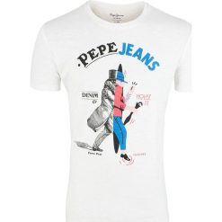 T-shirt Pepe Jeans. T-shirty męskie Pepe Jeans, na jesień, m, bez wzorów, z jeansu, bez kołnierzyka. Za 39.00 zł.