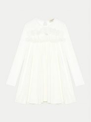 TWINSET Sukienka elegancka 242GJ2101 Biały Regular Fit. Białe sukienki dla dziewczynek Twinset, bez wzorów, z syntetyku, eleganckie, bez ramiączek. Za 319.99 zł.