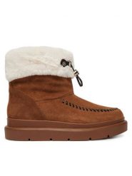 Guess Śniegowce FLFKEN LEA10 Brązowy jasny. Brązowe śniegowce i trapery damskie Guess, ze skóry. Za 714.99 zł.