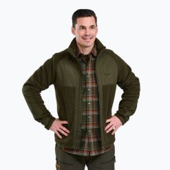 Kurtka męska Pinewood Pile Fleece. Czarne kurtki męskie Pinewood, m, bez wzorów, bez kaptura. Za 419.99 zł.