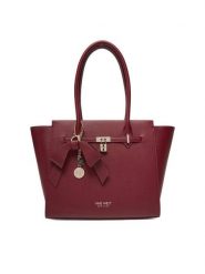 Nine West Torebka CEO-Chelsea-Charm-III-LX10186 Bordowy. Czerwone torebki do ręki damskie Nine West, bez wzorów, z materiału, bez dodatków. Za 369.99 zł.