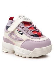 Fila Sneakersy Wb Disruptor Tdl FFK0092.13159 Biały. Białe buty sportowe dziewczęce Fila, bez wzorów, ze skóry, bez zapięcia. Za 389.99 zł.