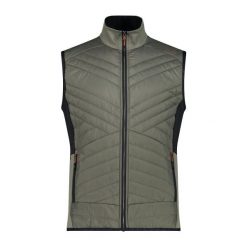 Kurtka puchowa bez rękawów CMP. Zielone kurtki męskie CMP, bez wzorów, z puchu, sportowe, bez kaptura. Za 305.70 zł.