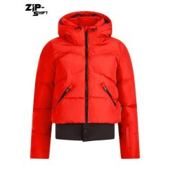 Damska kurtka narciarska Protest Preppy. Czerwone kurtki damskie Protest, bez wzorów, bez kaptura. Za 720.00 zł.