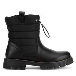 Śniegowce Nelli Blu. Czarne śniegowce dziewczęce Nelli Blu, bez zapięcia. Za 159.99 zł.