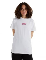 Koszulka sportowa damska Ellesse Noco. Białe koszulki sportowe damskie Ellesse, m, bez wzorów, z bawełny, bez kołnierzyka, bez ramiączek, trekkingowe. Za 159.99 zł.