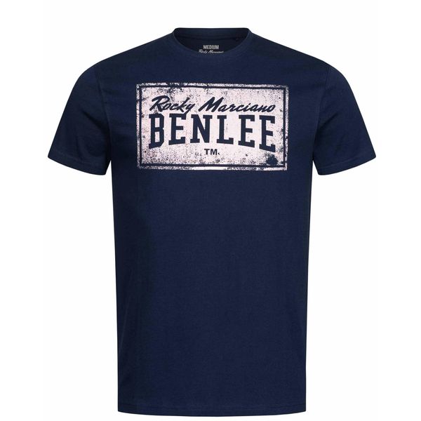 Koszulka Benlee Boxlabel. Niebieskie koszulki sportowe męskie BENLEE, m, bez wzorów, z bawełny, bez kołnierzyka, bez ramiączek, na fitness i siłownię. Za 137.50 zł.