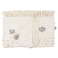 Koc/ pled tuffo 125x150cm kremowy. Białe kocyki dla dzieci Intesi. W wyprzedaży za 125.90 zł.