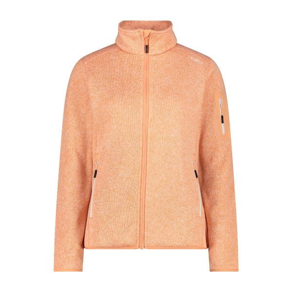 Bluza polarowa damska CMP Haze Jacket Knitted. Białe bluzy damskie CMP, l, bez wzorów, z polaru, bez kaptura, trekkingowe. Za 264.00 zł.