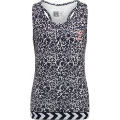 Dziewczęcy tank top Hummel Nanna. Białe t-shirty i topy dla dziewczynek Hummel, bez wzorów, z dżerseju, bez ramiączek. Za 125.50 zł.