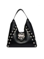 Just Cavalli Torebka 80RA4BA6 Czarny. Czarne torebki do ręki damskie Just Cavalli, bez wzorów, ze skóry, bez dodatków. Za 869.99 zł.