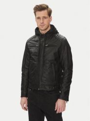 Serge Pariente Kurtka skórzana Sean Czarny Regular Fit. Czarne kurtki męskie Serge Pariente, m, bez wzorów, ze skóry, bez kaptura. Za 689.99 zł.