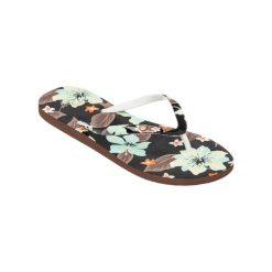 Sandały dla Kobiety PORTOFINO III Multicolore. Zielone klapki damskie Roxy, bez wzorów, z gumy, bez obcasa, bez zapięcia. Za 129.99 zł.