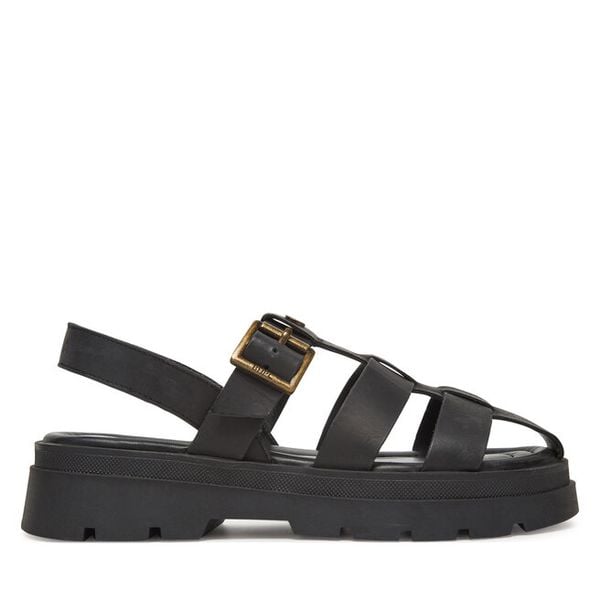 Sandały Beverly Hills Polo Club. Czarne sandały damskie Beverly Hills Polo Club, bez wzorów, bez obcasa, na płaskiej podeszwie, bez zapięcia. Za 167.99 zł.