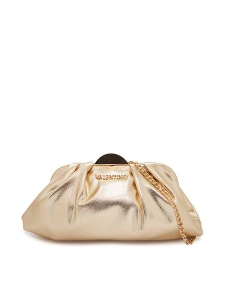 Valentino Torebka Iside VBS9YA17 Złoty. Żółte torebki do ręki damskie Valentino, bez wzorów, ze skóry, wizytowe, bez dodatków. Za 466.99 zł.