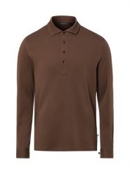 Finshley & Harding koszulka polo z długim rękawem Mężczyźni Bawełna brązowy, S. Brązowe bluzki z długim rękawem męskie Finshley & Harding, m, bez wzorów, z bawełny, bez kołnierzyka. Za 199.95 zł.