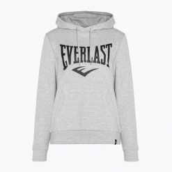 Bluza damska Everlast Taylor. Szare bluzy sportowe damskie Everlast, s, bez wzorów, z bawełny, z kapturem. Za 255.75 zł.