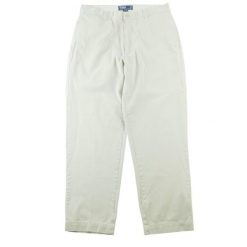 Second life - Spodnie chino męskie W35/L32 - Stan bardzo dobry. Białe spodnie sportowe męskie Ralph Lauren, l, bez wzorów, z materiału. Za 170.36 zł.