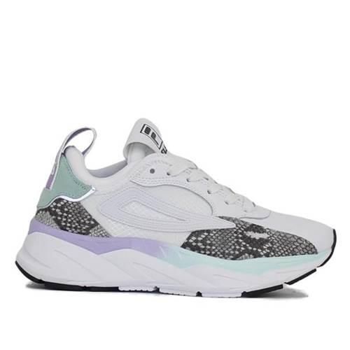 Buty do chodzenia damskie Fila Amore. Białe obuwie sportowe damskie Fila, bez wzorów, z materiału, trekkingowe. Za 189.00 zł.