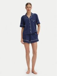Polo Ralph Lauren Piżama 4P0231 Granatowy Regular Fit. Niebieskie piżamy damskie Polo Ralph Lauren, xs, bez wzorów, z bawełny, bez ramiączek. Za 651.99 zł.