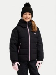 Roxy Kurtka narciarska Snowyhill ERGTJ03205 Czarny Regular Fit. Czarne kurtki i płaszcze dla dziewczynek Roxy, bez wzorów, z syntetyku, bez kaptura. Za 229.99 zł.