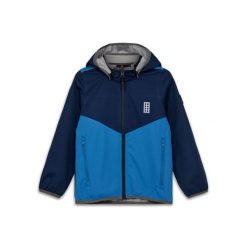 Kurtka Dziecięca Softshell z Membraną LEGO Scout 200 Granatowa. Niebieskie kurtki i płaszcze dla chłopców LEGO, na wiosnę, z aplikacjami, z softshellu, bez kaptura. Za 244.99 zł.