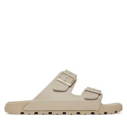 Klapki BOSS. Brązowe klapki męskie Boss. Za 299.99 zł.