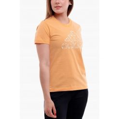 Adidas koszulka Kobieta t-shirt bluzka sportowa Floral Graphic roz. S. Brązowe koszulki sportowe damskie Adidas, s, bez wzorów, bez kołnierzyka, bez ramiączek, na fitness i siłownię. Za 55.99 zł.