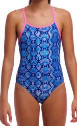 Strój kąpielowy jednoczęściowy FUNKITA Blue Viper - dziewczęcy. Niebieskie stroje kąpielowe dla dziewczynek FUNKITA, bez wzorów, z elastanu. Za 189.00 zł.