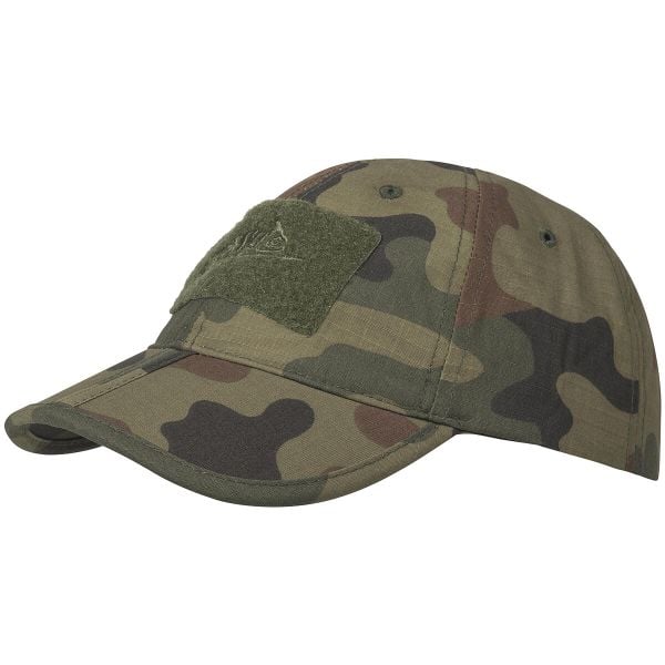 Czapka z daszkiem Helikon-Tex Baseball Folding - woodland. Czarne czapki i kapelusze męskie HELIKON-TEX, bez wzorów, sportowe. Za 72.99 zł.