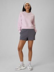 4F Spodenki dresowe damskie - szare XL. Szare szorty damskie 4f, na lato, xl, bez wzorów, z bawełny. Za 69.99 zł.