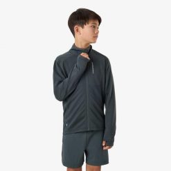 Bluza Polarowa Rozpinana Trening Junior Swedemount Ultra Light Full Zip B. Zielone bluzy męskie SWEDEMOUNT, bez wzorów, z materiału, bez kaptura, do biegania. Za 169.99 zł.