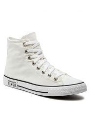 Converse Trampki Chuck Taylor All Star Hi A09205C Biały. Białe trampki męskie Converse, bez wzorów, z materiału, retro, bez zapięcia. Za 269.99 zł.