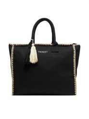 TWINSET Torebka 251LB7AFF Czarny. Czarne torebki do ręki damskie Twinset, bez wzorów, z materiału, bez dodatków. Za 359.99 zł.