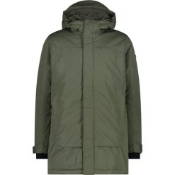 Parka z kapturem CMP. Zielone parki męskie CMP, bez wzorów, z materiału, z kapturem. Za 552.75 zł.
