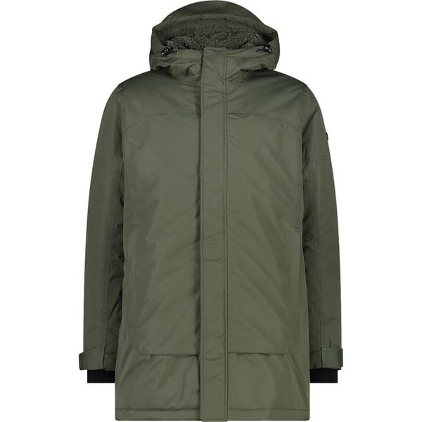 Parka z kapturem CMP. Szare parki męskie CMP, bez wzorów, z materiału, z kapturem. Za 472.25 zł.