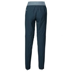 Spodnie damskie VAUDE Scopi. Niebieskie spodnie materiałowe damskie Vaude, bez wzorów, z materiału, narciarskie. Za 423.90 zł.