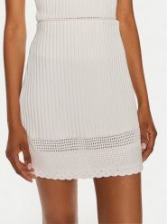United Colors Of Benetton Spódnica mini 1594D001E Biały Regular Fit. Białe spódnice damskie United Colors Of Benetton, l, bez wzorów, z bawełny, mini. Za 239.99 zł.