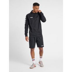 Bluza sportowa z kapturem męska Hummel Go Cotton Hoodie. Czarne bluzy męskie Hummel, m, bez wzorów, z kapturem. Za 168.00 zł.