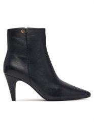 MICHAEL Michael Kors Botki Daniela Heeled 40F6DNME5L Czarny. Czarne botki damskie MICHAEL Michael Kors, ze skóry, bez obcasa, na szpilce, bez zapięcia. Za 879.99 zł.