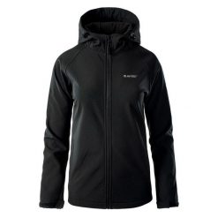Kurtka Softshellowa Damska Neti. Czarne kurtki sportowe damskie Hi-tec, s, bez wzorów, z softshellu, bez kaptura, trekkingowe. Za 212.99 zł.