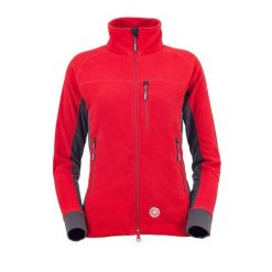 Bluza polarowa trekkingowa damska Milo Anas Lady. Czerwone bluzy sportowe damskie Milo, s, bez wzorów, z polaru, bez kaptura, trekkingowe. Za 197.30 zł.