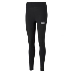 Damskie legginsy Essentials PUMA Black. Czarne legginsy damskie Puma, l, bez wzorów, na fitness i siłownię. Za 157.00 zł.