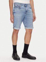 Calvin Klein Jeans Szorty jeansowe J30J327516 Niebieski Slim Fit. Niebieskie szorty męskie Calvin Klein Jeans, m, bez wzorów, z bawełny. Za 209.99 zł.